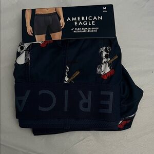 American Eagle Outfitters Men's Navy Boxer Briefs Snoopy